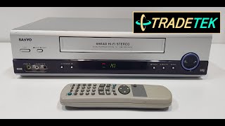 Sanyo VHRVK910A 6 Head VCR Player amp Recorder  Demo [upl. by Odlareg]