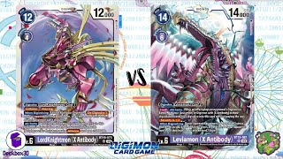 DIGIMON TCG FINAL local match LordKnightmon X Purple vs Leviamon X Purple  THIRD IMPACT [upl. by Inahteb]