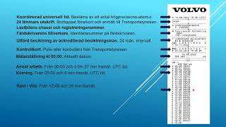 Tyda färdskrivarutskrift [upl. by Theodor725]