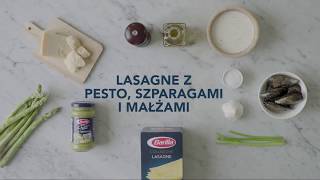 Lasagne z pesto szparagami i małżami [upl. by Neelyad]