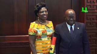 President AkufoAddo Swears In 3 New Envoys [upl. by Lleryt]