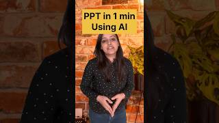 How to make PowerPoint presentation in 1 min using AI on mobile phone amp PC shorts powerpoint [upl. by Eceinehs134]