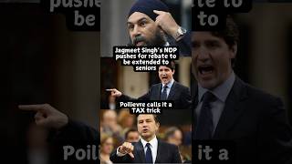 🇨🇦 NDP pushes for TAX REBATE to be extended for seniors  Poilievre  Trudeau  Jagmeet Singh [upl. by Marozik]