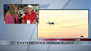 52nd Eastern Iowa Honor Flight Takes Off  Veterans Recall Time In Service [upl. by Ahsieit173]