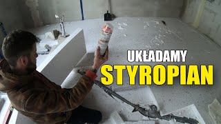 Układamy styropian na podłodze EPS100  Jak ułożyć styropian na podłodze  Ile kosztuje styropian [upl. by Chappelka]