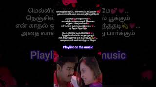 Melliname melliname tamilsonglirics love ❤️trending status [upl. by Arikat]