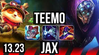 TEEMO vs JAX TOP  Comeback 500 games Rank 14 Teemo  BR Master  1323 [upl. by Orton523]