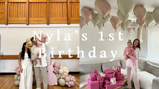 Come to my daughters FIRST birthday and PARTY with us  Ayse and Zeliha [upl. by Trebo]