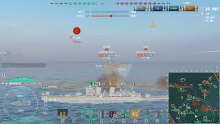 World of Warships  Encounter in Mode Shuffle  2468 BXP  Held at bay [upl. by Adiel]