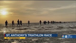 Thousands race in and around St Pete during St Anthony’s Triathlon [upl. by Moht]