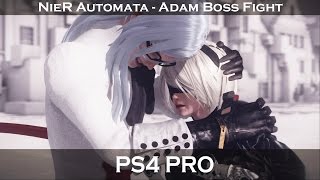 NieR Automata  Adam Copied City Boss Fight 8 PS4 PRO [upl. by Atiuqihc]