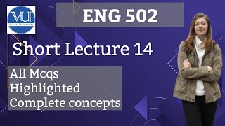 ENG502 Short Lecture 14 Introduction to Linguistics  Virtual University [upl. by Burty771]