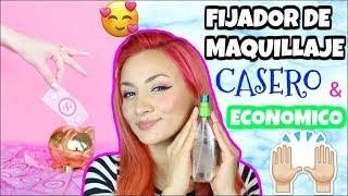 COMO HACER UN FIJADOR DE MAQUILLAJE CASERO con 3 Ingredientes muy econimicos [upl. by Maupin850]