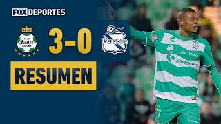 💪 GOLEADA DE SANTOS  Santos 30 Puebla  HIGHLIGHTS  Jornada 4  Liga MX 2024 [upl. by Kerby]