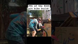 Washing the 200 pit bike Part six is the 200 pit bike build [upl. by Oiuqise]