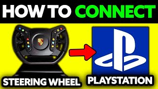 How To Connect Steering Wheel to PS4 2024  Step by Step [upl. by Llacam]