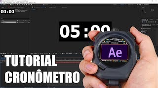 Tutorial CronômetroTemporizador no After Effects [upl. by Qooraf]