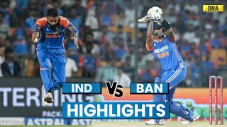 India Vs Bangladesh Highlights Hardik Pandya Helps India Win By 7 Wickets  Ind vs Ban 1st T20I [upl. by Tenn]