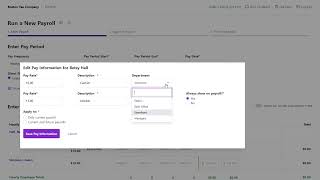 How to Edit Pay Rates While Running Payroll in Patriot Software [upl. by Ellehsad]