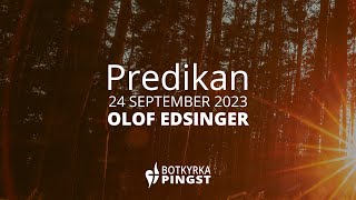 Predikan 24 september 2023 Manligt och kvinnligt i församlingen [upl. by Anahc107]