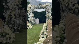 Wedding Chuppah weddingarch floraldesign wedding weddingceremony flowers bride weddingflowers [upl. by Kreegar533]