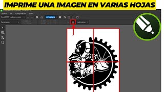 Imprime una imagen en varias hojas  Corel Draw [upl. by Lemart]