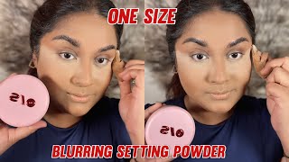 Best Blurring setting powder ever Do you agree One size blurring setting powder review [upl. by Inoy940]