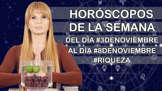 Horoscopos de la Semana del dia 3deNoviembre al dia 8deNoviembre riqueza [upl. by Ahsirkal]