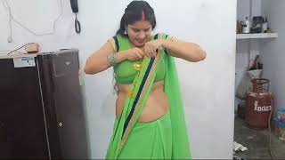 How to drape a saree perfectly for beginners  fancy lifestyle saree draping video [upl. by Clarke]