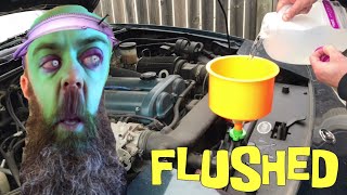 NA Miata  Coolant Flush and Fill Halloween Edition [upl. by Hardan]