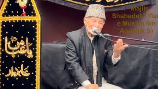 Majlis shahadat TiflanE Muslim Bin Aqeel ASWS recited by Allama Hafiz Tassaduq mohtaram [upl. by Trager2]