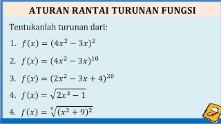 Aturan Rantai Turunan Fungsi [upl. by Beret]