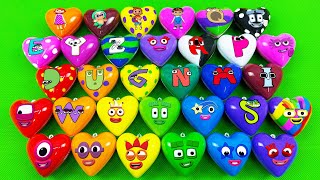 Finding Numberblocks Alphablocks Pinkfong C0c0melon Mini Heart Dinosaur Eggs with SLIME [upl. by Weitzman243]