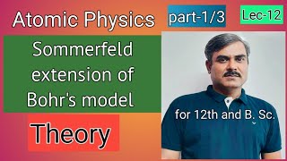 Sommerfeld extension of Bohrs model 12thphysics graduationphysics atomicmodel part1 [upl. by Aaberg]