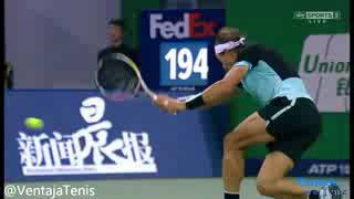 Rafael Nadel vs lvo Karlovic R2 Shanghia 2015 [upl. by Anitserp]