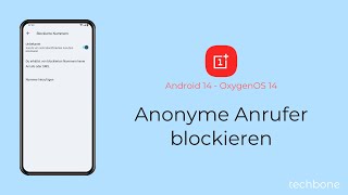 Anonyme Anrufer blockieren  OnePlus Android 14  OxygenOS 14 [upl. by Adnicaj]