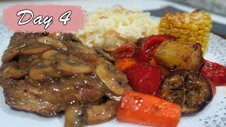 4 RESEP dalam 1 PIRING Leg of Lamb Steak Roasted Vegetables Syrian Rice Mushroom Gravy [upl. by Vigor]