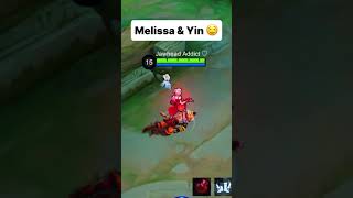 Melissa amp Yin MLBB 😱 mobilelegends apt mlbb subscribe shorts shortvideo [upl. by Ruder]