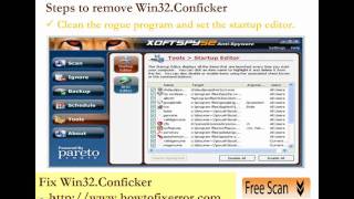 Remove Win32Conficker Worm Completely  Easy Steps for Conflickr Virus Removal [upl. by Attenaej239]