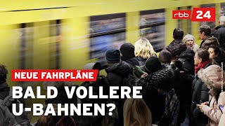 BVG ändert UBahnTakt auf vielen Linien in Berlin [upl. by Egwin990]