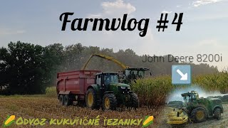 Siláže 2024Odvoz kukuřičné řezanky od John Deere 8200i Farm Vlog 4 John Deere 6155m ZOD Lešná [upl. by Avevoneg]