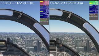 Test 2D  DLSS and TAA  FS2024 vs FS2020 [upl. by Aramit]