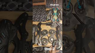 How to change skating shoe position easy way 👌Inline skating shoe♥️shortfeedskating ytshorts [upl. by Pinzler]