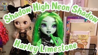 🌈💚 Rainbow High Shadow High Neon Shadow Harley Limestone Doll Unboxing [upl. by Valente]