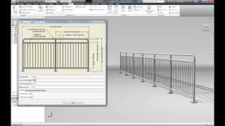 Autodesk Inventor iLogic Handrail [upl. by Ydospahr]