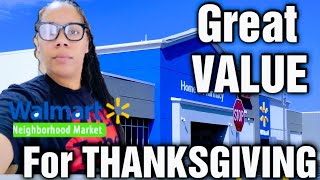 Its November 3rd Im Shopping At Walmart For Only Great Value ITEMS For THANKSGIVING [upl. by Sucramrej]