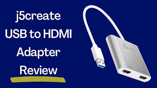 j5create USB to HDMI Adapter  Dual HDMI USB 30 MultiMonitor Cable Review [upl. by Ewart]