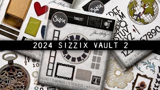 Tim Holtz Sizzix Vault 2 Collection 2024 [upl. by Atteynek82]