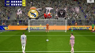 Real Madrid vs Inter Miami Penalty Shootout 🔥 Leo Messi vs Kylian Mbappe 🥰 [upl. by Enawd]