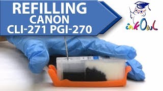 How to Use Refillable Cartridges for CANON PGI270 and CLI271 [upl. by Drofliw707]